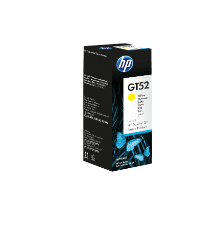 בקבוק דיו מקורי HP GT 52Y צהוב