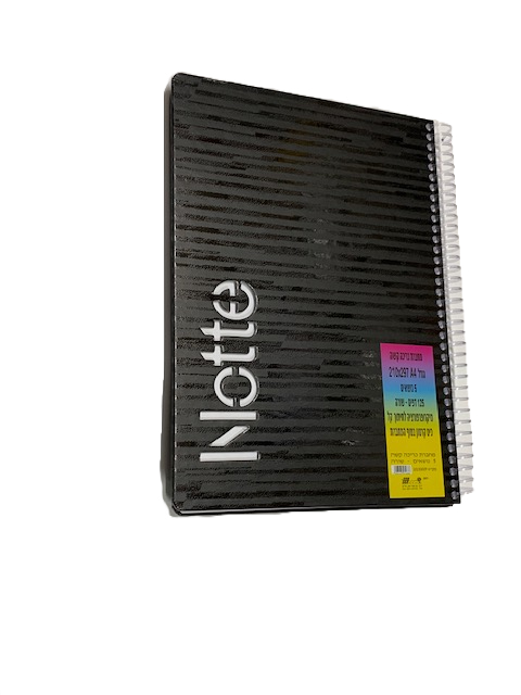 מחברת ספירל A4 כריכה קשה 5 נושאים שורה