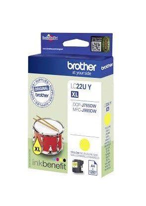 דיו מקורי BROTHER LC22U Y צהוב
