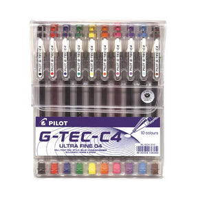 סט 10 עט פיילוט  G-TEC C4 0.4