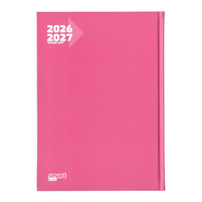 יומן שבועי מדורג ורוד 17/24 ס"מ 2026/2027