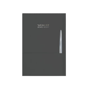 יומן שבועי פרימיום + עט שחור 17/24 ס"מ 2026/2027