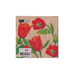 מארז 20 מפיות -פרח טוליפ