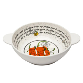 קערה לסלט פורצלן - דגם סלט פלפלים