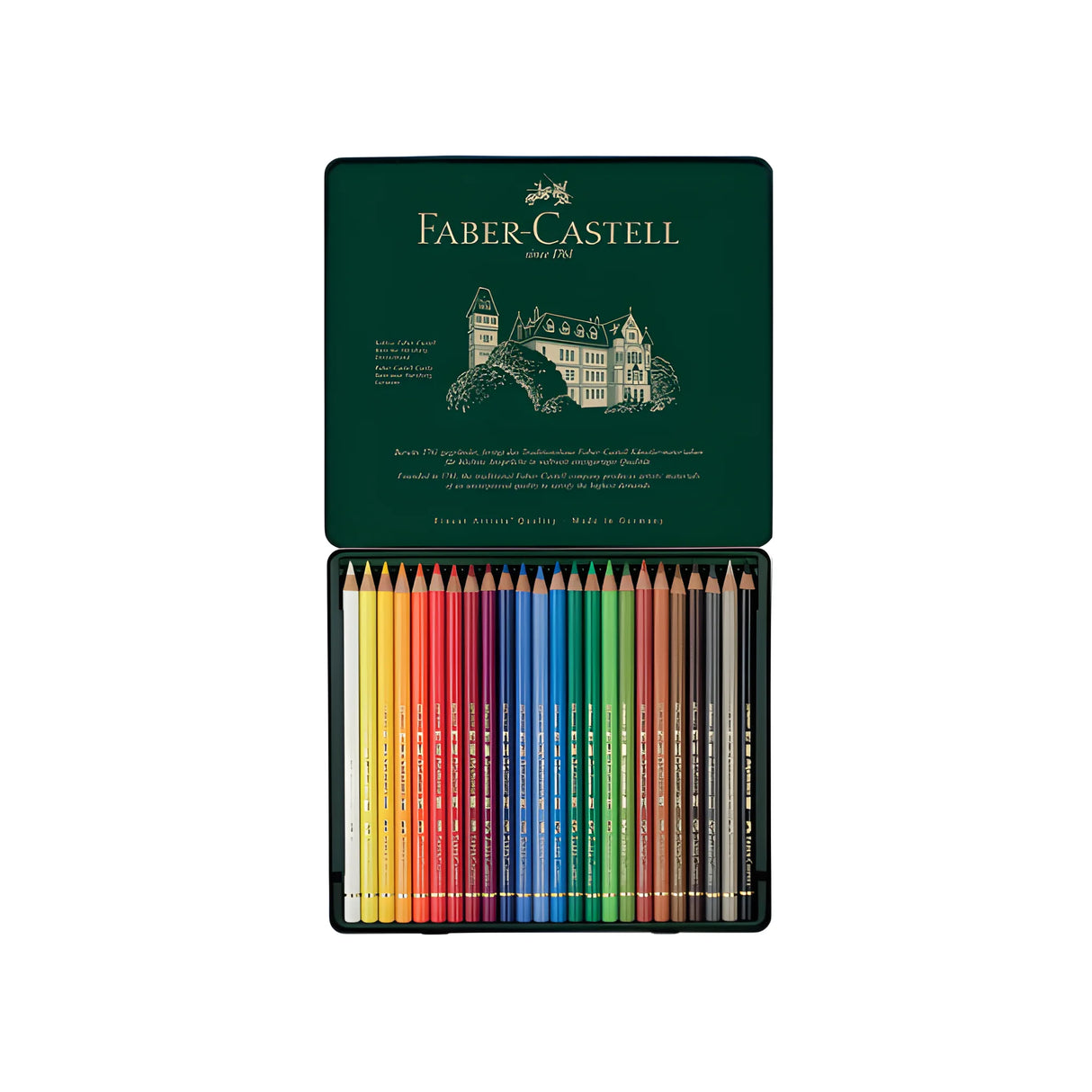 סט 24 עפרונות צבעוניים Polychromos פאבר קסטל Faber Castell