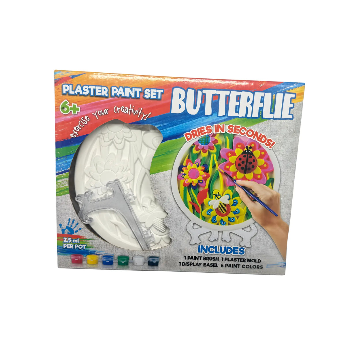 ערכת צביעה גבס - פרחים