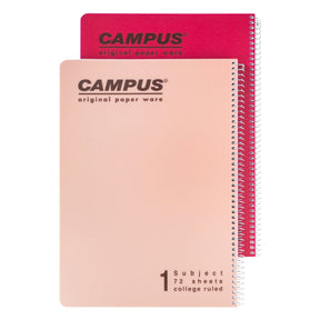 מארז 2 מחברות ספירל A4 משובץ מטאלי קמפוס CAMPUS