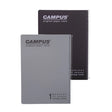 מארז 2 מחברות ספירל A4 שורה שחור/אפור קמפוס CAMPUS