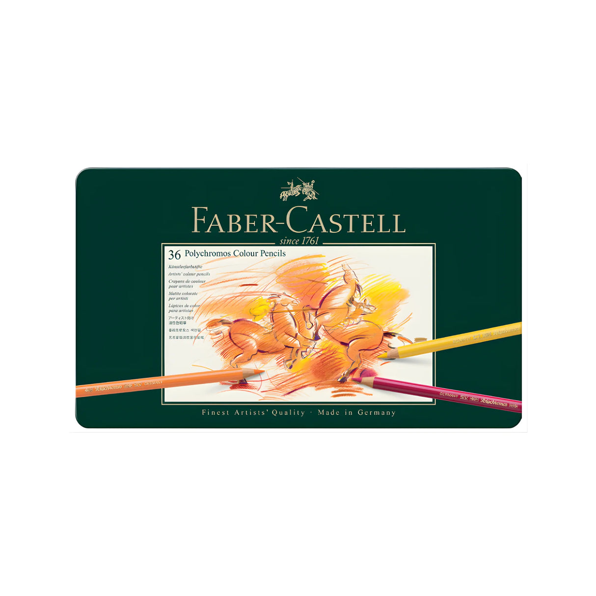 סט 36 עפרונות צבעוניים Polychromos פאבר קסטל Faber Castell