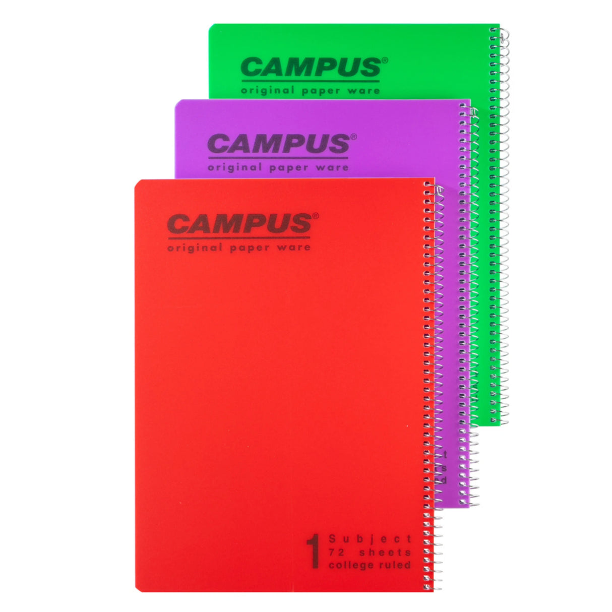 מארז 3 מחברות ספירל A4 שורה קמפוס CAMPUS