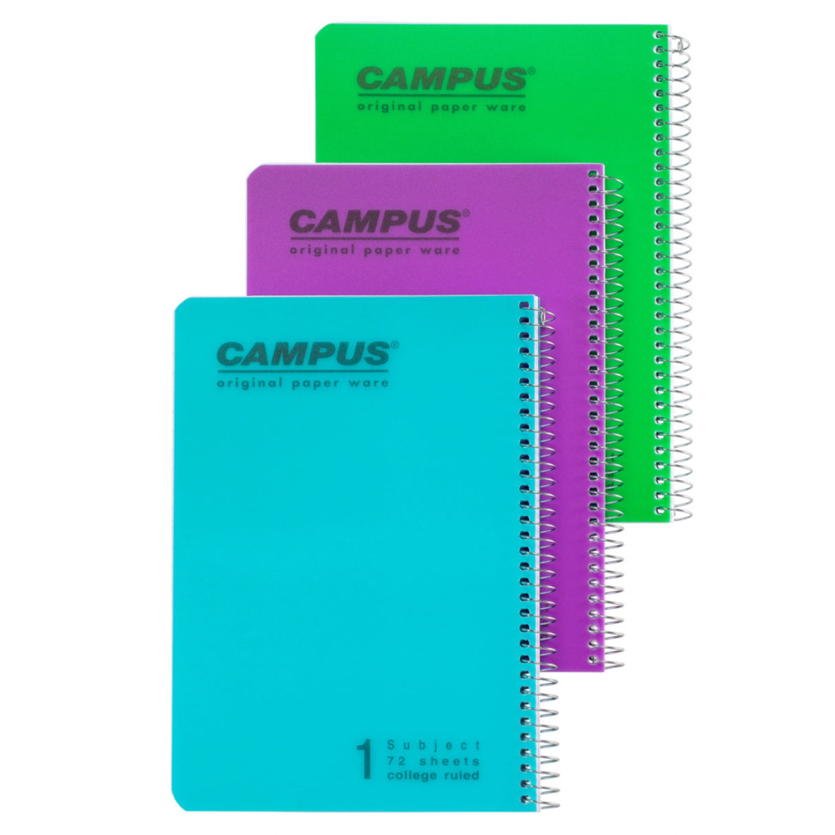 מארז 3 מחברות ספירל A4 שורה קמפוס CAMPUS
