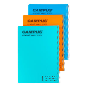מארז 3 מחברות ספירל A4 משובץ קמפוס CAMPUS