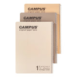 מארז 3 מחברות ספירל A4 שורה קמפוס CAMPUS NATURE