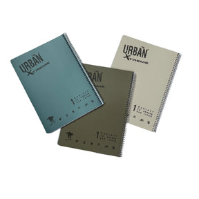 מארז 3 מחברות ספירל A4 משובץ אורבן URBAN Earth