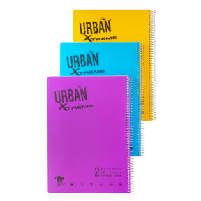 מחברת ספירל A4 שורה 2 נושאים אורבן URBAN