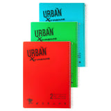 מחברת ספירל A4 משובץ 2 נושאים אורבן URBAN