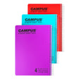 מחברת ספירל A4 משובץ 4 נושאים קמפוס CAMPUS