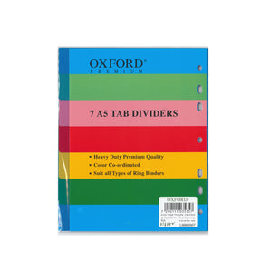 חוצצים פלסטיק A5 1-7 עבה במיוחד Oxford