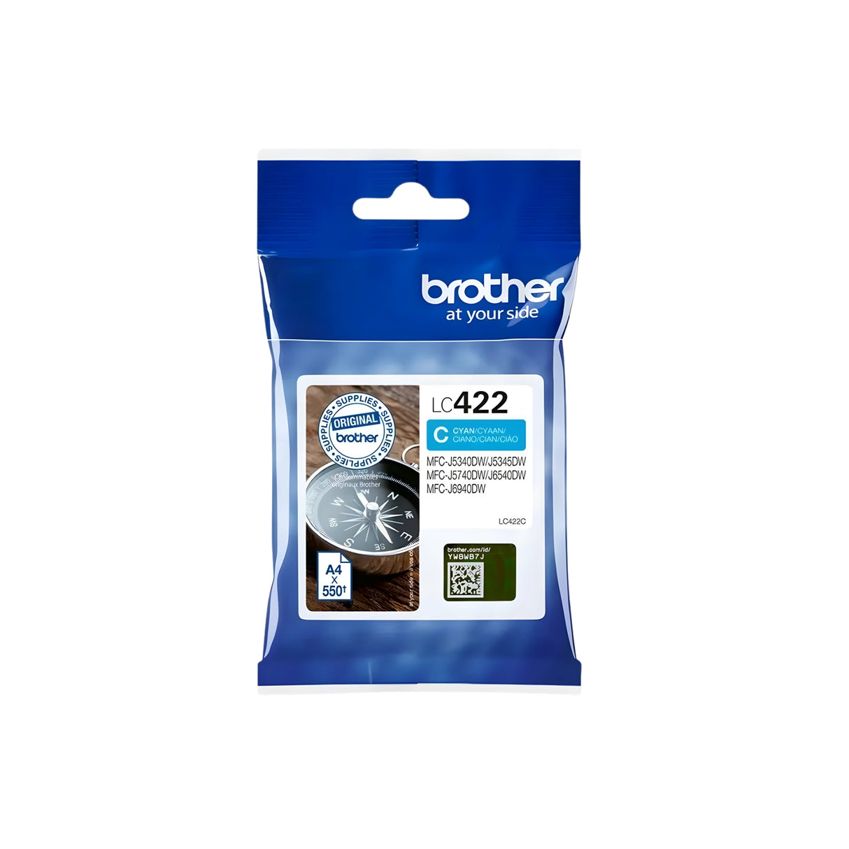 דיו מקורי BROTHER LC 422C כחול