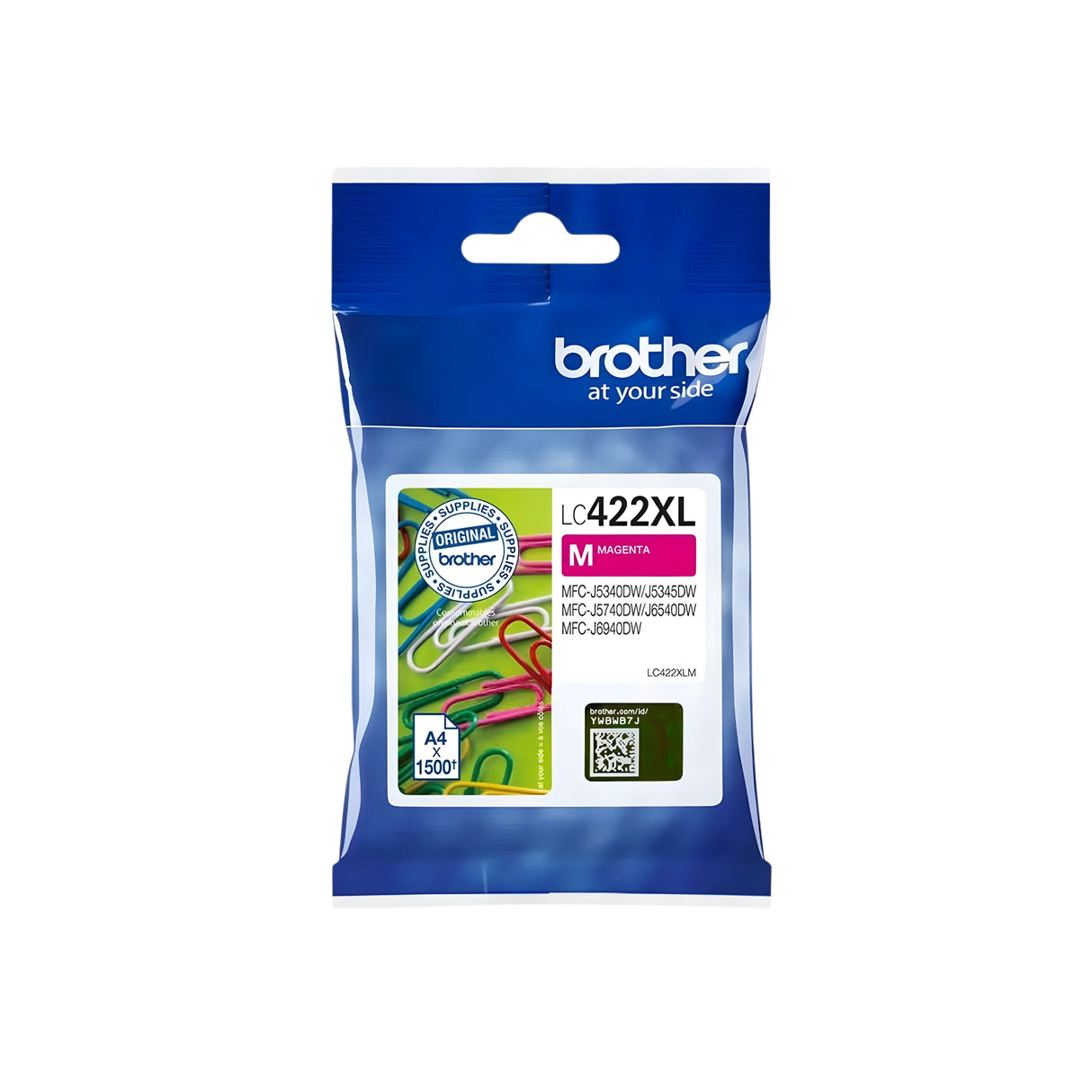 דיו מקורי BROTHER LC 422XL M אדום