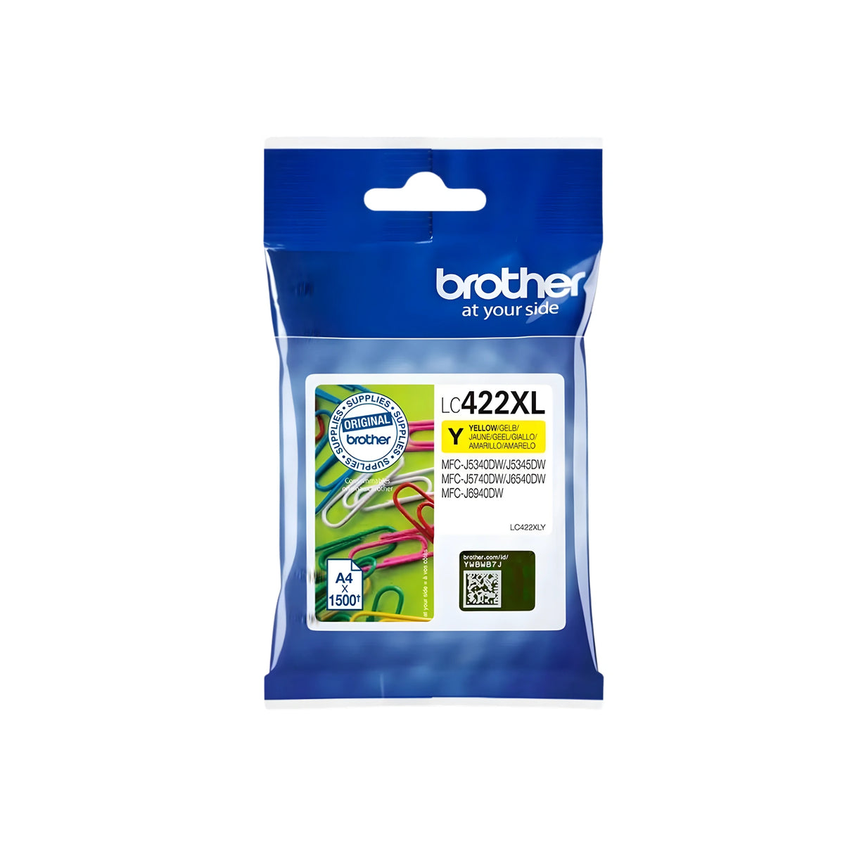 דיו מקורי BROTHER LC 422XL Y צהוב