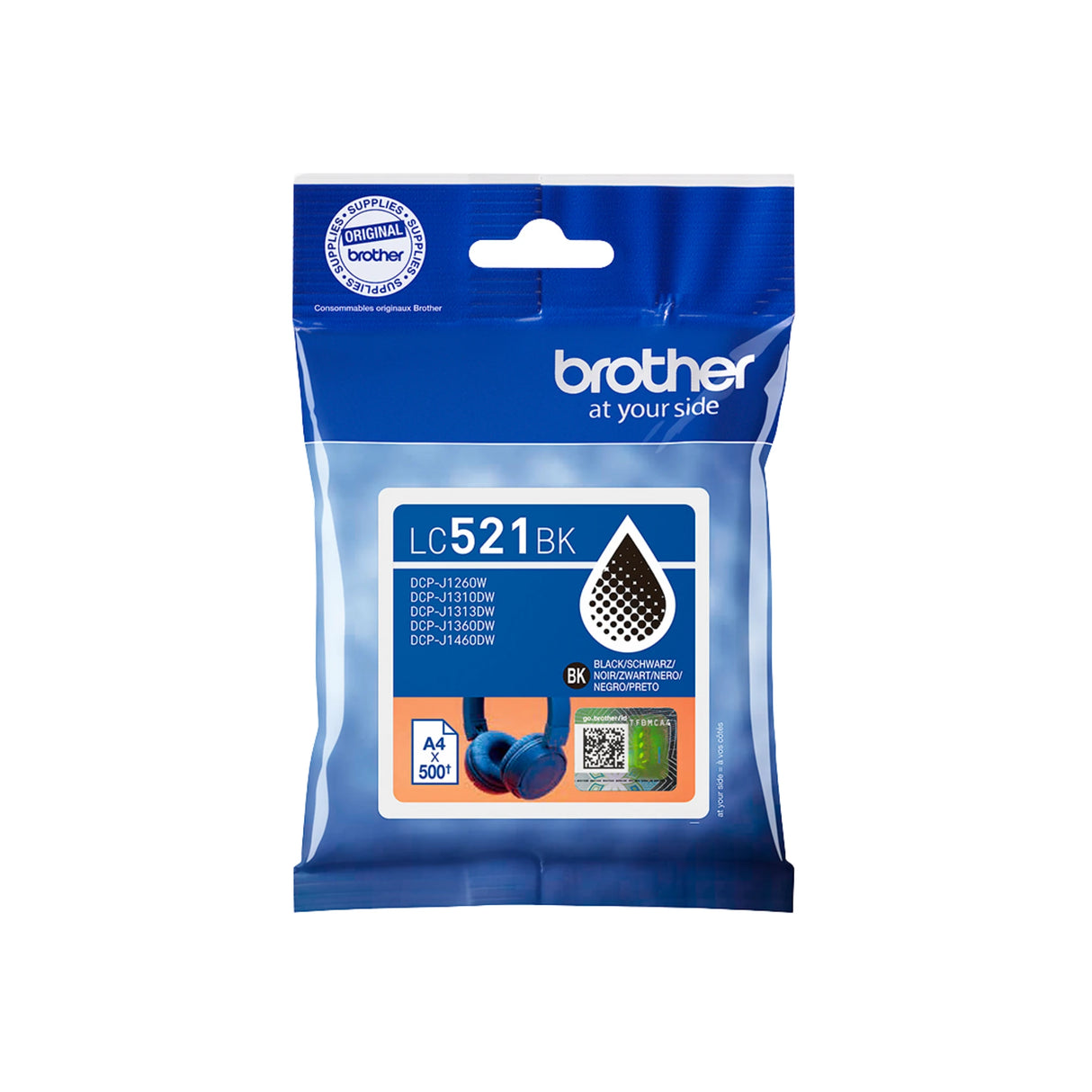 דיו מקורי BROTHER LC521 BK שחור