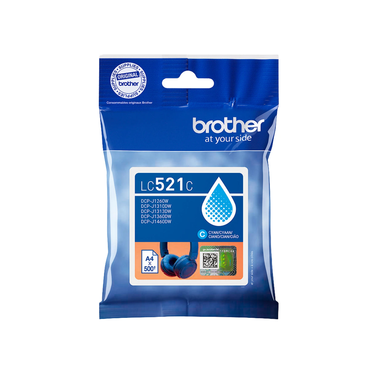 דיו מקורי BROTHER LC521 C כחול