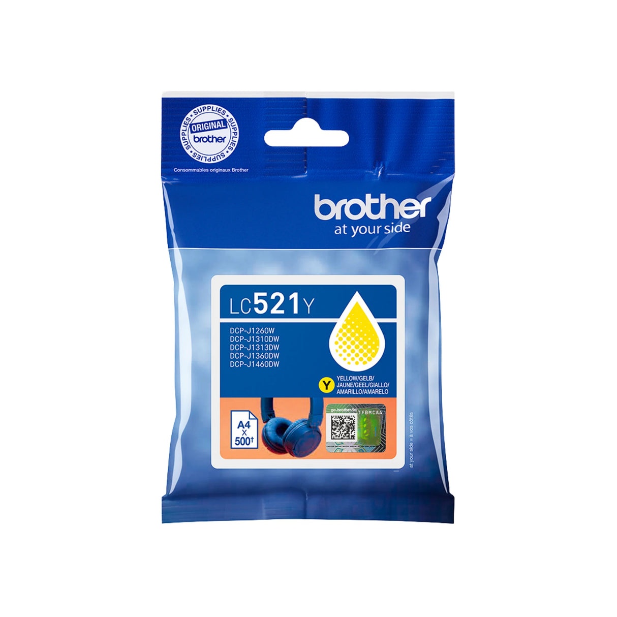 דיו מקורי BROTHER LC521 Y צהוב