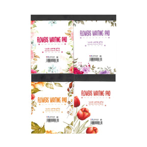 בלוק נייר מכתבים פרחוני בינוני שורה
