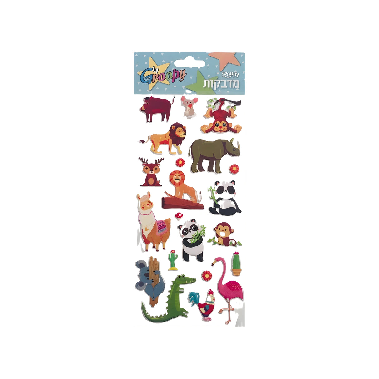 מדבקות פאפי MIX חיות בר