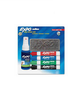 סט 4 טוש מחיק + מחיקון + ספריי אקספו Expo
