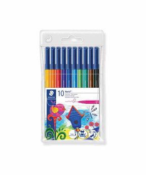 סט 10 טוש דק שטדלר STAEDTLER