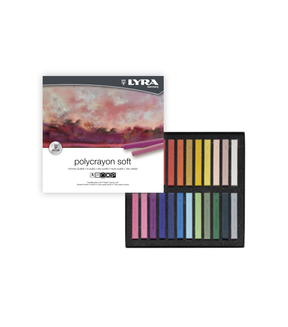 גירי פסטל יבש 24 גוונים | LYRA POLYCRAYONS SOFT