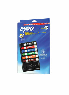 סט 6 טוש מחיק + ספוג באורגנייזר אקספו Expo