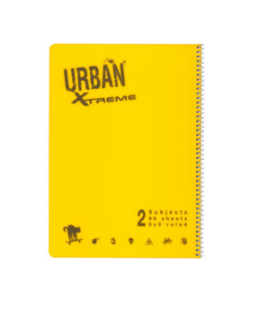 מחברת ספירל A4 משובץ 2 נושאים אורבן URBAN