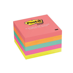 500 מזכריות דביקות צבעוניות 76x76 מ"מ POST-IT 3M