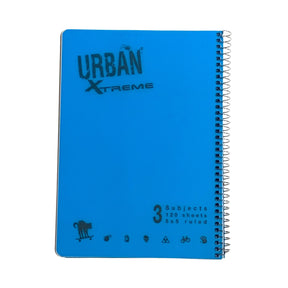 מחברת ספירל A4 משובץ 3 נושאים אורבן URBAN