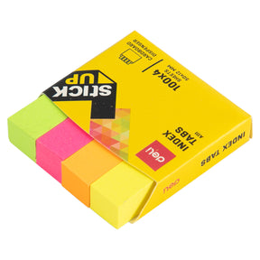 400 דגלוני נייר בצבעים זוהרים 12x50 מ"מ DELI