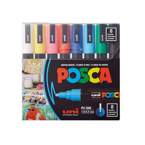 סט 8 טוש פוסקה Posca - PC-5M