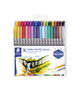 סט 36 טוש דו-צדדי שטדלר STAEDTLER