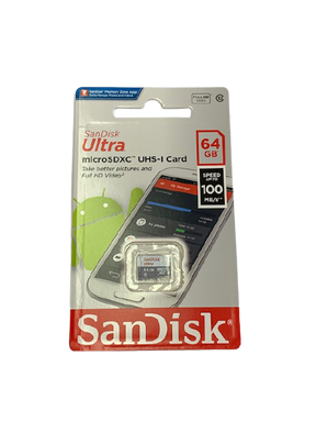 כרטיס זכרון SanDisk Ultra Micro SDXC בנפח 64GB