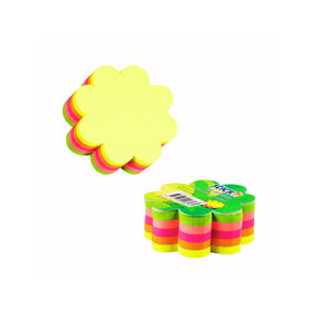 250 מזכריות דביקות בצורת פרח צבעוני STICK'N