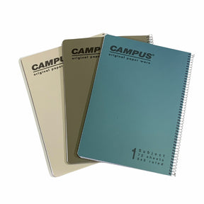 מארז 3 מחברות ספירל A4 משובץ ספיישל קמפוס CAMPUS