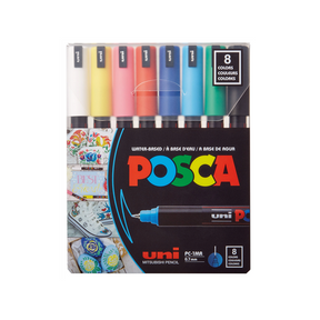 סט 8 טוש פוסקה Posca - PC-1MR