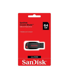 זיכרון נייד Sandisk Usb Blade 64GB