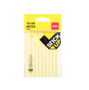 100 מזכריות דביקות עם שורות 76x101 מ"מ DELI