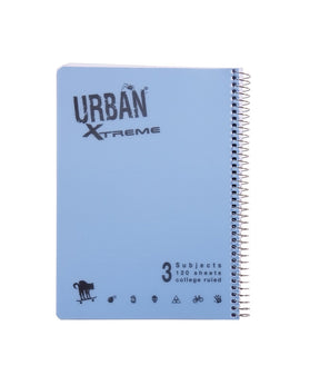 מחברת ספירל A4 שורה 3 נושאים אורבן URBAN