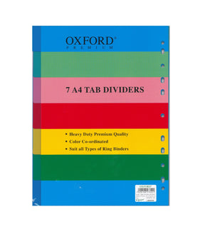 חוצצים פלסטיק A4 1-7 עבה במיוחד